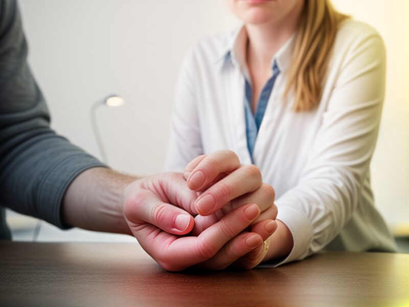 Treating her patients with medicine and kindness